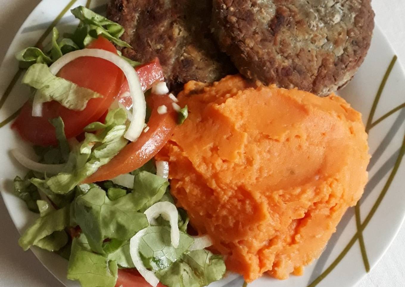 Hamburguesas de lentejas y avena