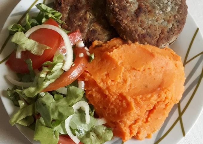 Hamburguesas de lentejas y avena