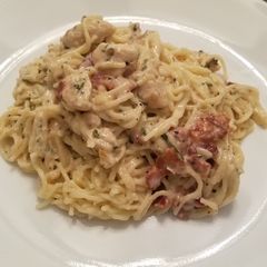 A picture of Chicken Bacon Caesar Pasta.