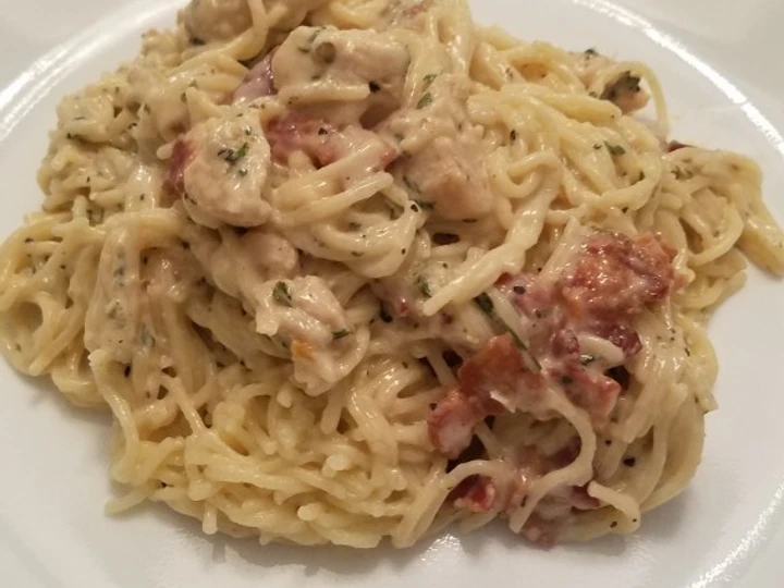 Easy Steps to Prepare Chicken Bacon Caesar Pasta the Awesome  Appealing