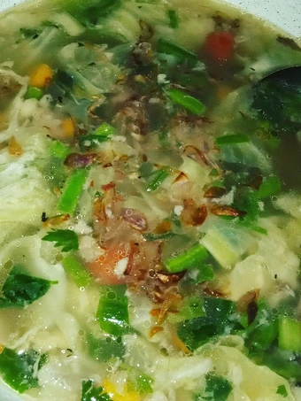 Langkah Gampang Membuat Resep Sup sayuran sumsum sapi yang Lezat Sekali