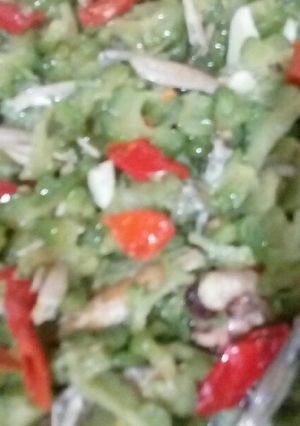 Foto resep Tumis pare ikan teri