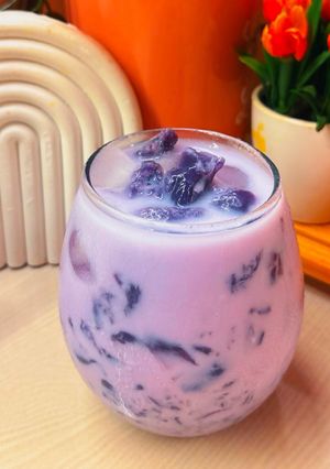 Foto resep 417. Es Lumut Ubi Ungu
