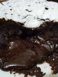 Torta coulant o volcán de chocolate