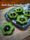 Kuih Lapis Koko Pandan (Sukatan Cawan)