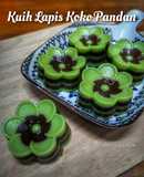 Kuih Lapis Koko Pandan (Sukatan Cawan)
