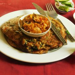 A picture of More the healthier, Mouth watering Uthappam-- To Mom with Love.