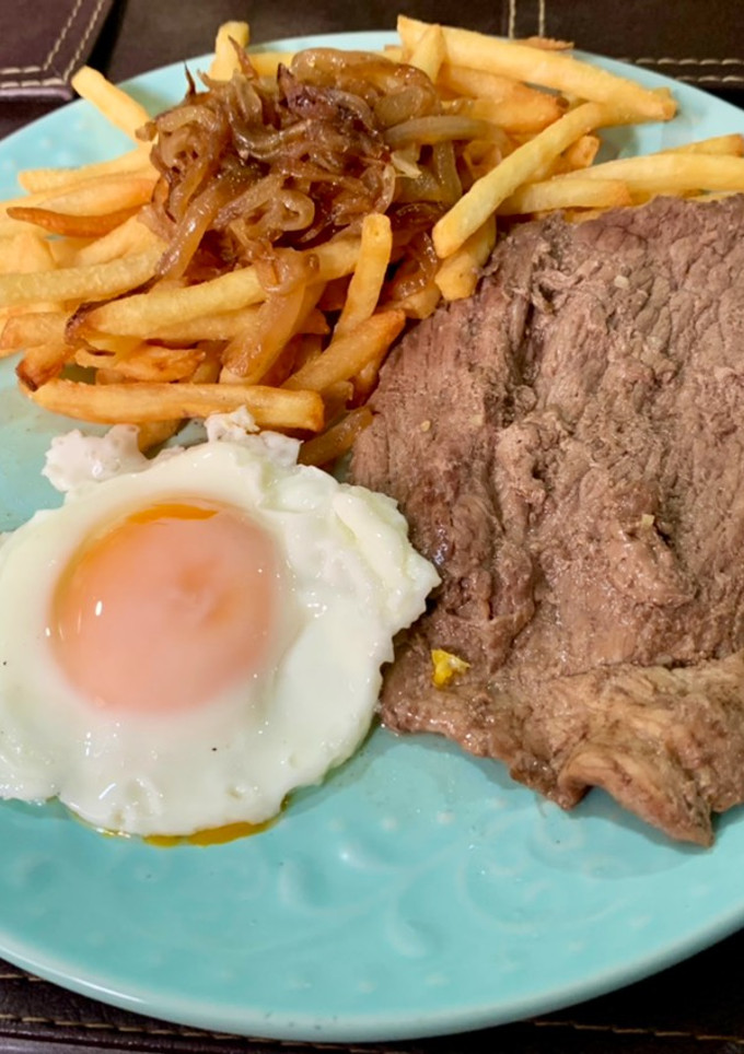 Una foto de Bistec a lo Pobre