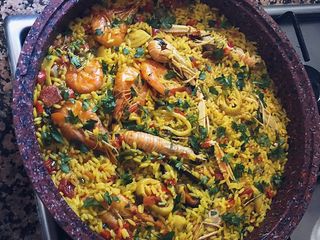 Paella de marisco