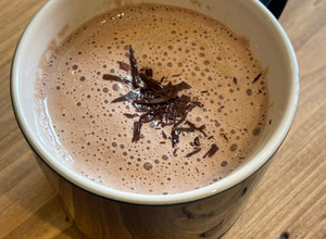 A picture of Vegan Dark Hot Chocolate 🍫.