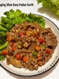 Daging Slice Saus Pedas Gurih