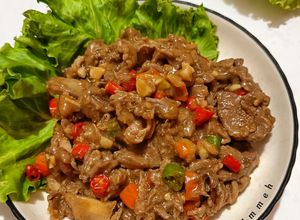 Foto resep Daging Slice Saus Pedas Gurih
