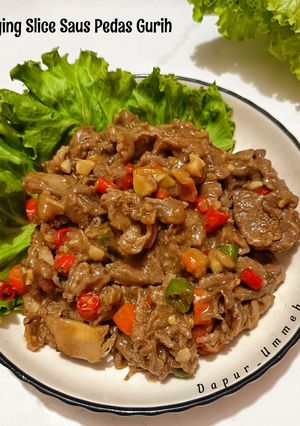 Foto resep Daging Slice Saus Pedas Gurih
