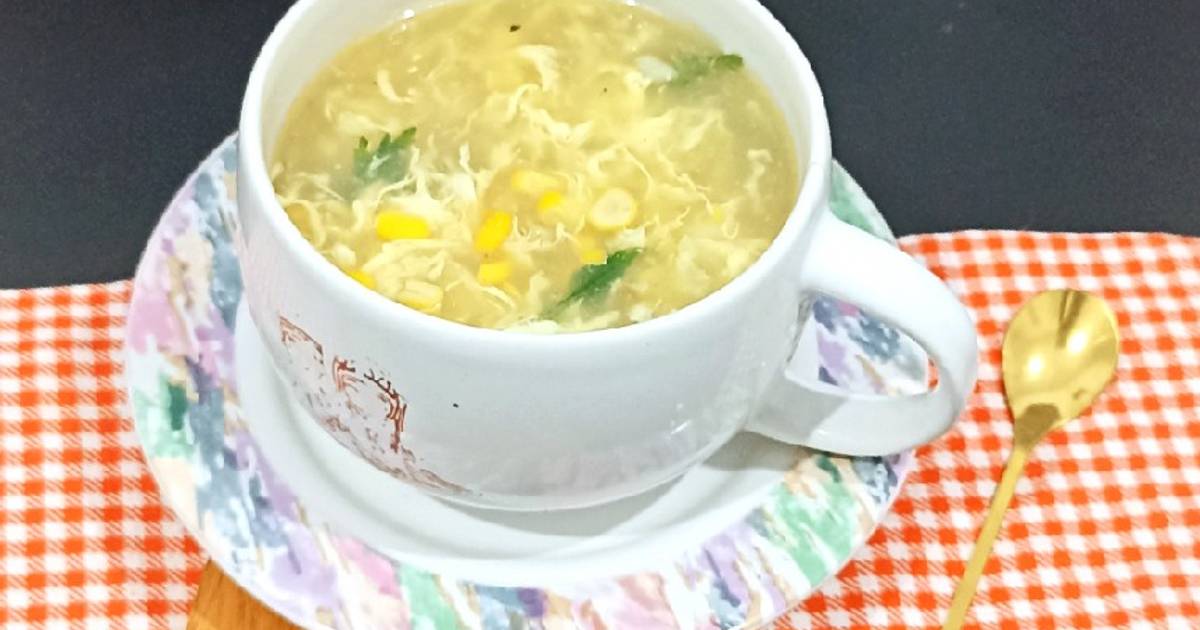 Resep Sup Jagung & Telur (MPASI 1 Th +) oleh Ibu Tina Cookpad