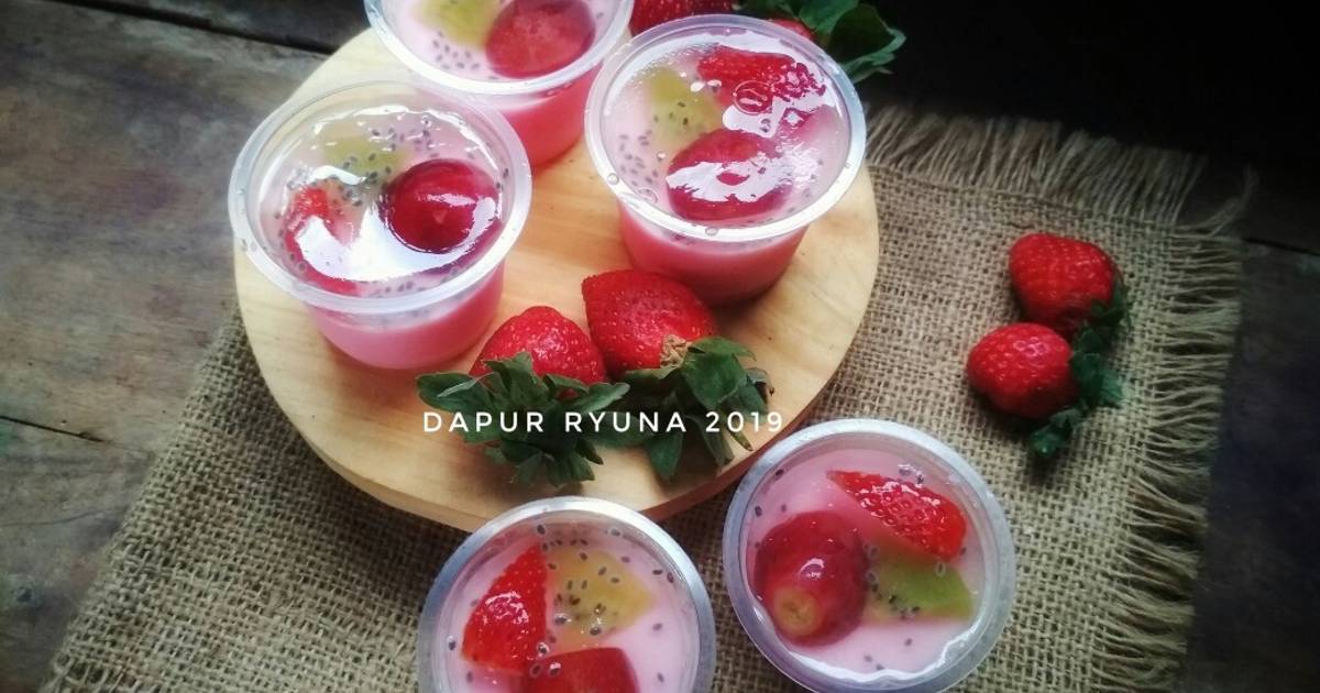 Resep Silky Pudding Cocopandan Tropical Fruit Oleh Putri Dapur Ryuna