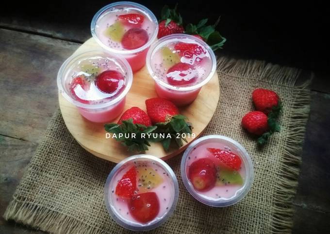 Resep Silky Pudding Cocopandan Tropical Fruit, Enak Banget