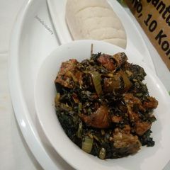 A picture of Edika-Ikong soup.