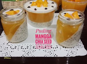 Foto resep Puding Mangga Chia Seed Kelapa Muda