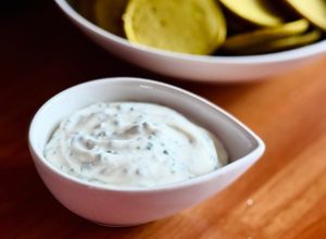 Une photo de Sauce au fromage blanc et ciboulette