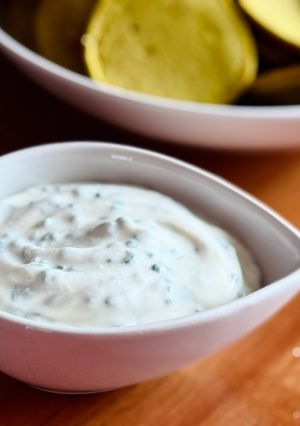 Une photo de Sauce au fromage blanc et ciboulette