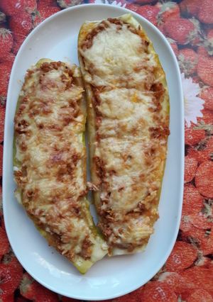 Töltött cukkini recept fotója