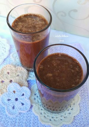 Foto resep Coffee Banana Smoothie (Mixed with Chocolate Peanut Butter)