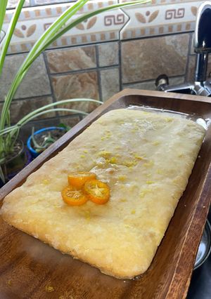 Una foto de 🍋 Brownie de limón 🍋