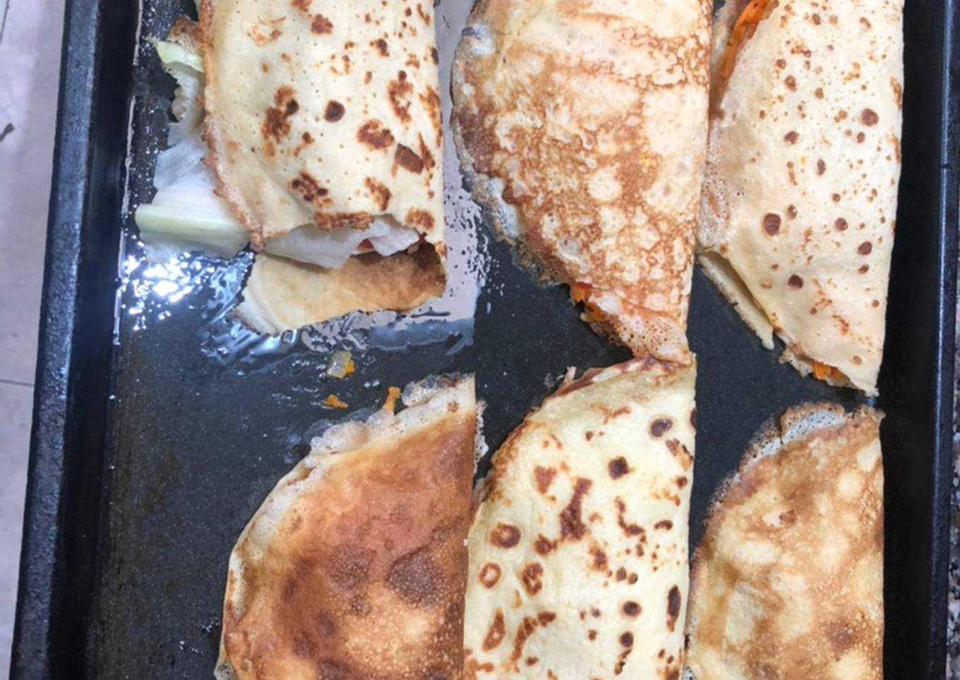 Panqueques salados o tacos o crepes!