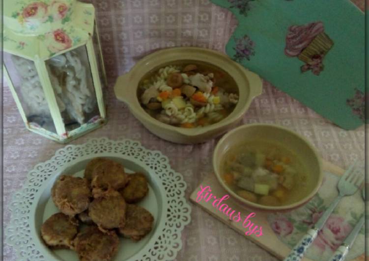 Sup macaroni campur sari