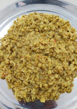 A picture of Moong dal khichdi.