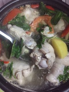 รูปของ ต้มยำน่องไก่น้ำใสใส่มันฝรั่ง