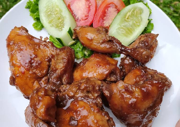 Ayam Bacem (tanpa air kelapa) �?��?