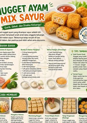 Foto resep Nugget Ayam Mix Sayur