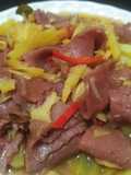 Bacon kentang saos tiram