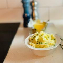 Mashed potatoes A picture of Mashed potatoes.