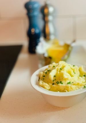 A picture of Mashed potatoes.