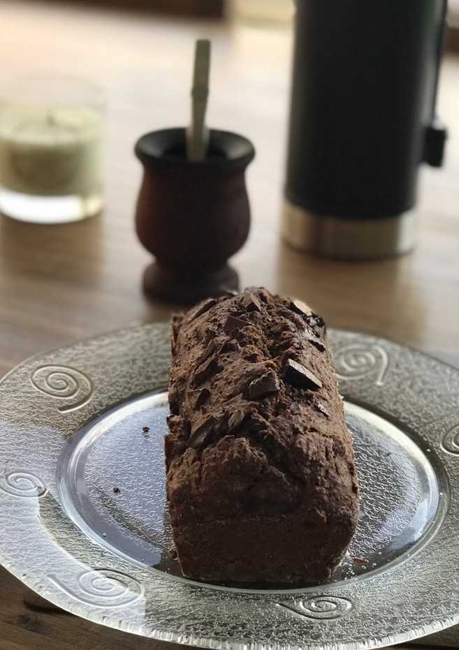 Una foto de Budín de avena, cacao y banana