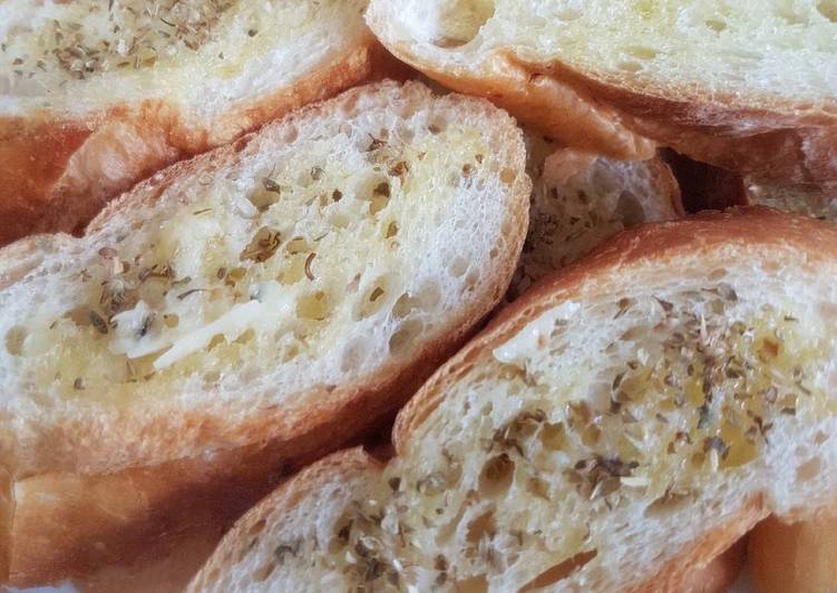 Garlic Spread On A Bread