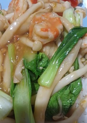 Foto resep Jamur Shimei Pokcoy saos tiram