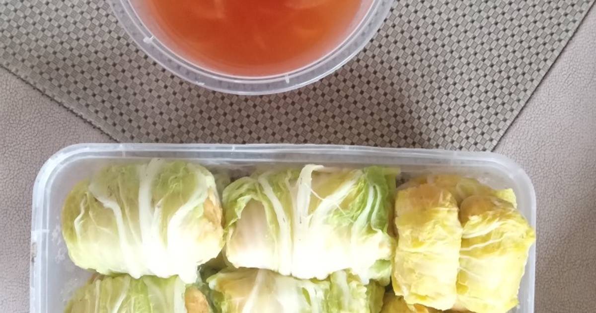 Resep Sawi Gulung Isi Tahu Ayam Sayur Oleh Aulia Fridayanti Cookpad