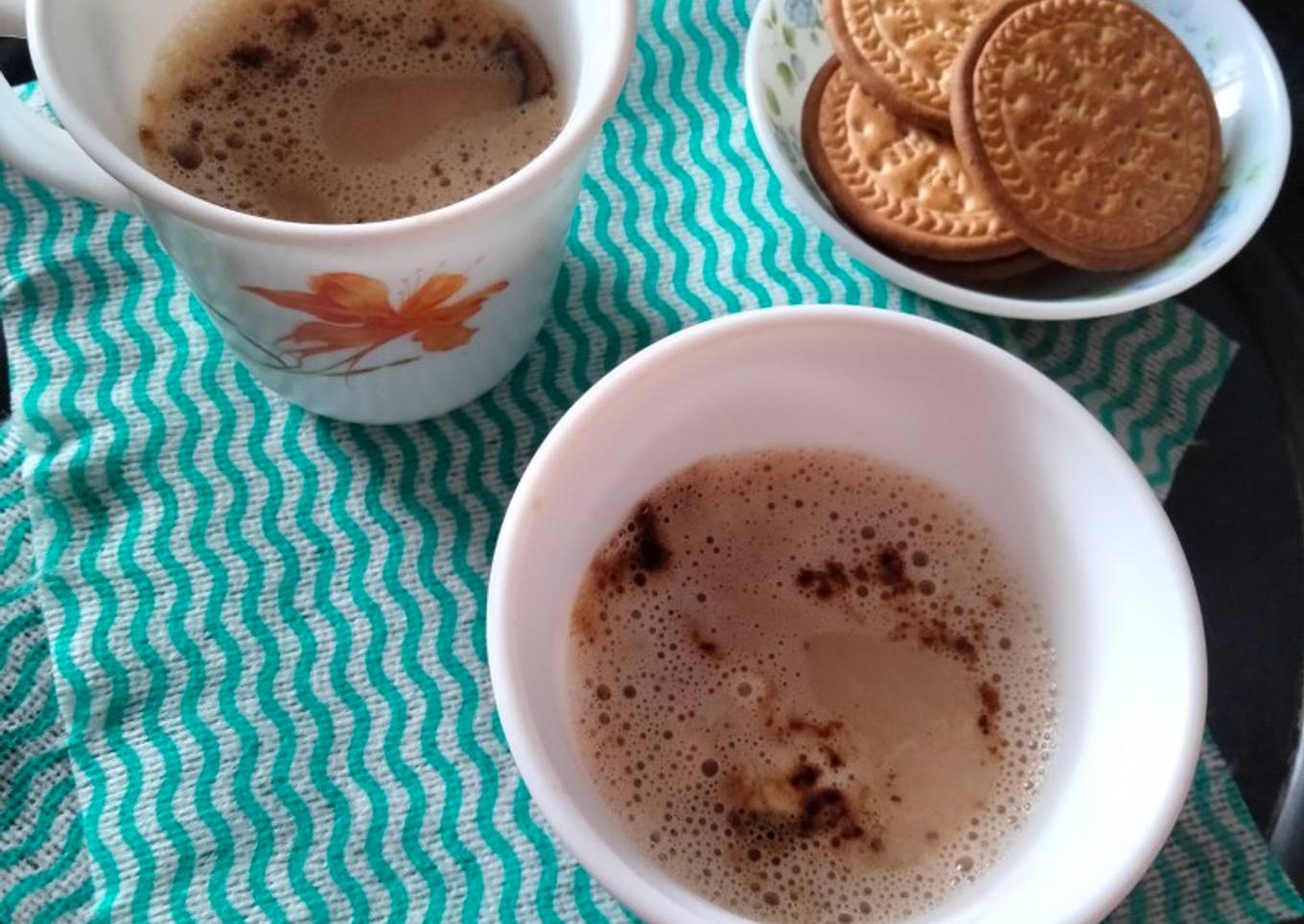 Cinnamon flavoured coffee