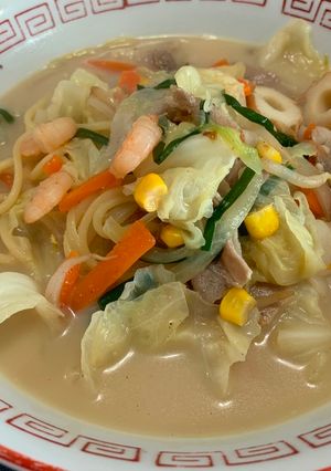 A picture of Champon (the Noodle in Nagasaki).