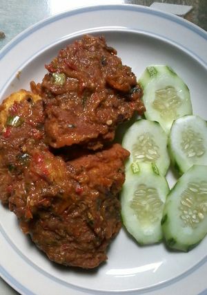 Foto resep "telur geprek"