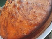 Una foto de torta marmolada de vainilla