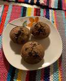 Muffin fit avena cacao y coco