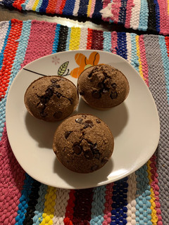 Una foto de Muffin fit avena cacao y coco