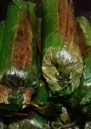Foto resep Nasi bakar ikan teri gurih lezat😊😙