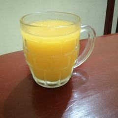 A picture of Mango smoothie#themechallenge.