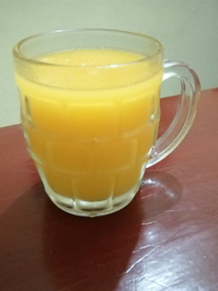 A picture of Mango smoothie#themechallenge.
