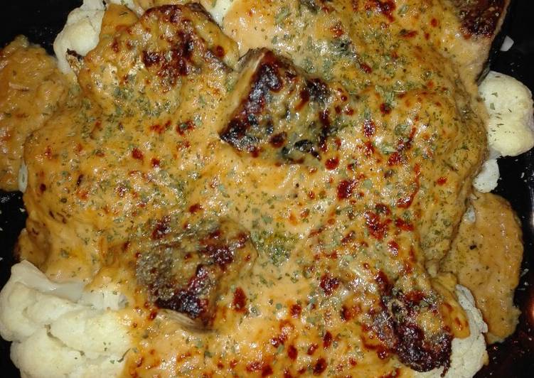 Coliflor con Melva y bechamel